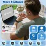 MorePro Health Fitness Tracker for Women Men, 24/7 Heart Rate Blood Pressure & Oxygen Monitoring, Sleep Tracker, 100+ Sport Modes Smart Watch, IP68 Waterproof, 2 Bands, Compatible Android iOS - Image 6