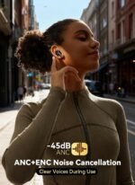 Bucephalus Wireless Earbuds, Bluetooth 5.4 Ear Buds, ENC Noise Cancelling Headphones with 48H Playtime, Bass Stereo Sound, Compatible with iPhone 17/16/15/14/Android, Pad - Mattle Black - Image 3