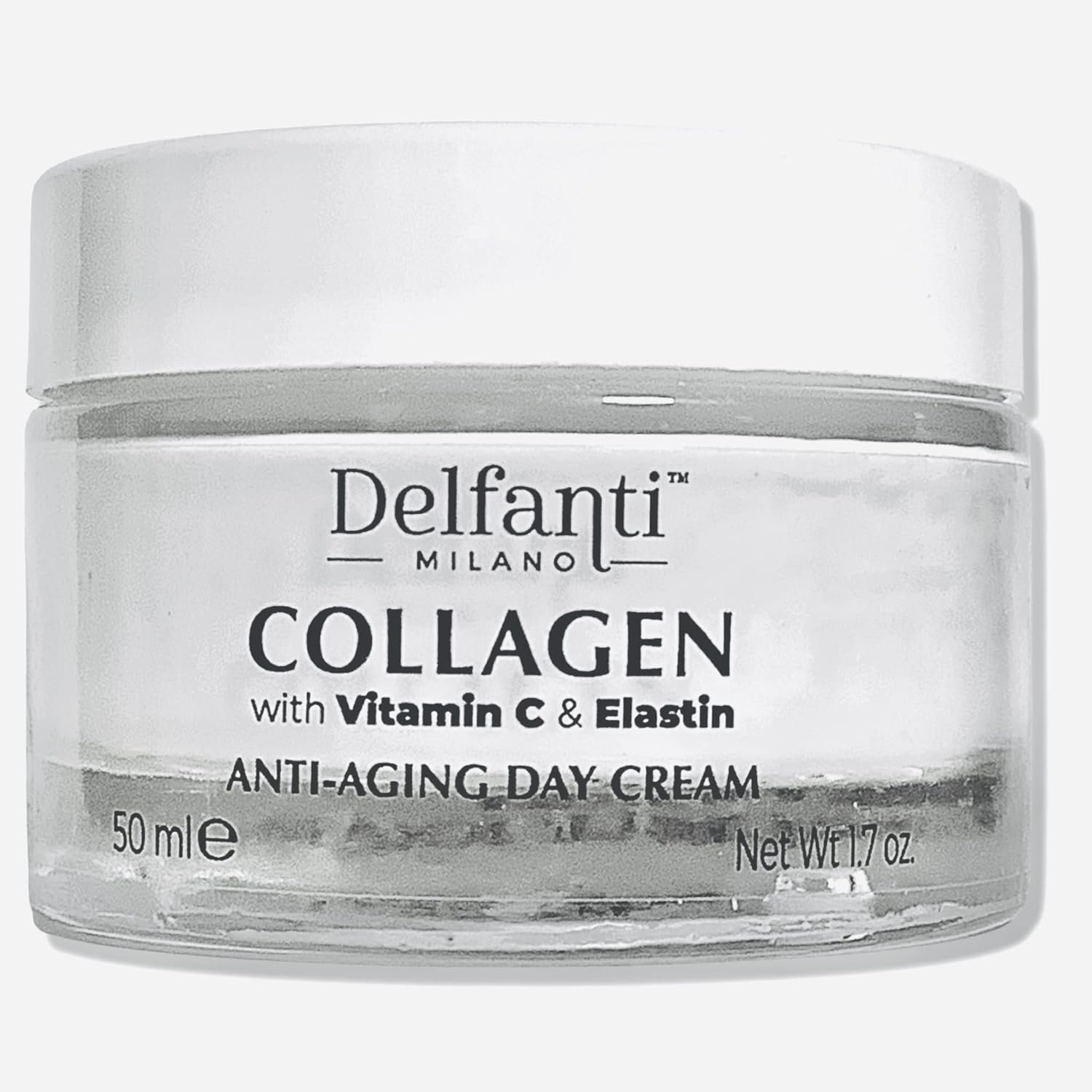 71JI0uOfzML._SL1500_.jpg Delfanti-Milano • COLLAGEN with VITAMIN C & ELASTIN • Sculpting & Lifting • Anti-Aging Day Cream • Face and Neck Moisturizer • Made in Italy - Image 1