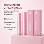 2PCS PDRN Pink Collagen Volume Multi Balm Stick Collagen Wrinkle Stick Face & Body Balm for Under-Eyes, Neck, Forehead, Smile Lines, Lips | Plumping, Radiance - Image 6