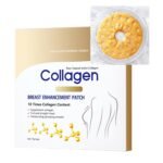 Collagen Breast Enhancement Patch-Natural Formula Breast Firming & Tightening Skin, Moisturizing Plumping Skin Care for Chest, Nourishing Supplement Collagen Patch Improving Loose Skin(4Pcs)