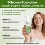 Hair Growth Oil Foam with Rosemary and Castor Oil Vegan Natural Formula for Thinning Hair Organic Plant Based Scalp Treatment Non Greasy Hair Regrowth Support for Men and Women 3 Bottles Each 2.11 oz - Image 3