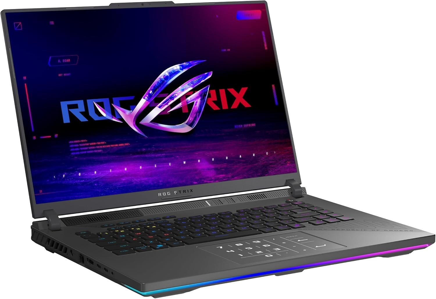 71O4ovzETDL._AC_SL1500_.jpg ASUS ROG Strix G16 (2025) Gaming Laptop, 16” ROG Nebula 16:10 2.5K 240Hz/3ms, NVIDIA® GeForce RTX™ 5070 Ti, AMD Ryzen™ 9 9955HX3D Processor, 32GB DDR5-5600, 1TB PCIe Gen 4 SSD, Wi-Fi 6E, Win 11 Home - Image 1