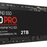 Samsung 990 PRO SSD 2TB NVMe M.2 PCIe Gen4, M.2 2280 Internal Solid State Hard Drive, Seq. Read Speeds Up to 7,450 MB/s for High End Computing, Gaming, and Heavy Duty Workstations, MZ-V9P2T0B/AM