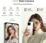 UMIDIGI Unlocked Phone,G9T Android 14 Cell Phone,8(4+4)+256GB 1TB Octa-Core,6.75" HD+ Smartphone,5000mAh,AI Face & Fingerprint Unlock,4G Dual SIM Phone,GPS,FM Radio,Unlocked Android Phones - Image 7