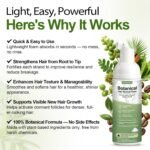 Hair Growth Oil Foam with Rosemary and Castor Oil Vegan Natural Formula for Thinning Hair Organic Plant Based Scalp Treatment Non Greasy Hair Regrowth Support for Men and Women 3 Bottles Each 2.11 oz - Image 7