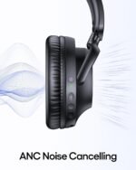 TAGRY Hybrid Active Noise Cancelling Bluetooth Headphones 100H Playtime Wireless Over Ear Headphone with Fast Charging Hi-Res Audio Headsets Comfort Earcups for Commute Travel Office Phone PC Black - Image 2