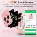 Csasan Smart Watch for Men Women(Answer/Make Call), 1.91" HD Screen Smartwatch Heart Rate/Sleep/Steps Monitor, 100+ Sports Fitness Watch, IP68 Waterproof Activity Trackers for Android iOS Pink - Image 6