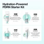 Anua Salmon DNA PDRN Glow Essential Starter Kit, Hyaluronic Acid Skincare Set, Glass Skin Routine with Firming & Hydrating Cleanser, Toner, Serum & Cream, Mini Travel Essentials, Korean Skincare Gift - Image 3