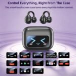 Cyberix Open Ear Clip-On Earbuds with Touchscreen, Wireless Bluetooth 6.0 Headphones, 48H Playtime, IPX5 Waterproof, Ultra-Light 4.1g Wireless Earbuds for Sports and Workouts，Unique Gifts for Girls - Image 2