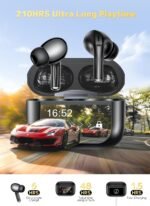 Bucephalus Wireless Earbuds, Bluetooth 5.4 Ear Buds, ENC Noise Cancelling Headphones with 48H Playtime, Bass Stereo Sound, Compatible with iPhone 17/16/15/14/Android, Pad - Mattle Black - Image 4