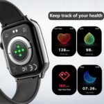 Smart Watch, 2.01" AMOLED Curved HD Full Touch Screen, Compatible with iOS & Android for Daily Workout Business Gift, Fitness Tracker with 24/7 Heart Rate/Sleep Monitor, IP68 Waterproof Watch Black - Image 8