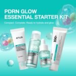 Anua Salmon DNA PDRN Glow Essential Starter Kit, Hyaluronic Acid Skincare Set, Glass Skin Routine with Firming & Hydrating Cleanser, Toner, Serum & Cream, Mini Travel Essentials, Korean Skincare Gift - Image 2