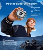 Wireless Earbuds Bluetooth Headphones, 50H Playtime Ear Buds with Mic, LED Digital Display Charging Case, IPX7 Waterproof, Deep Bass Stereo, in-Ear Earphone for iPhone Andriod Phone - Greige - Image 5