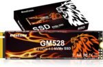 Bestoss 512GB M.2 SSD NVMe PCIe 2280 Internal Solid State Hard Drive, Up to 5000 MB/s, 3D NAND SLC Cache, SSD for Gaming PC Storage, Business Laptop, Home Entertainment, Creative Workflow GM528