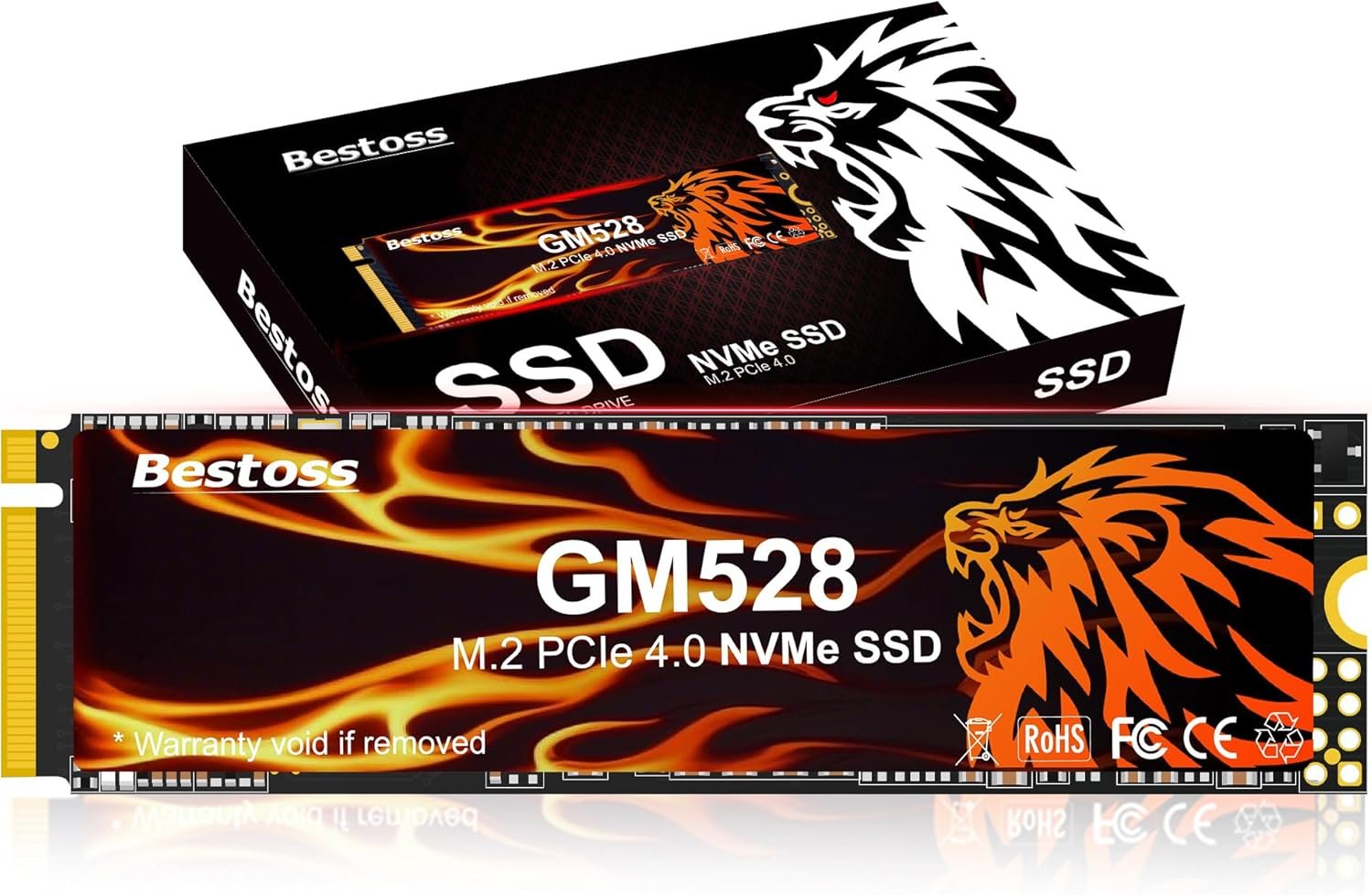 71e34USY0dL._AC_SL1500_.jpg Bestoss 512GB M.2 SSD NVMe PCIe 2280 Internal Solid State Hard Drive, Up to 5000 MB/s, 3D NAND SLC Cache, SSD for Gaming PC Storage, Business Laptop, Home Entertainment, Creative Workflow GM528 - Image 1