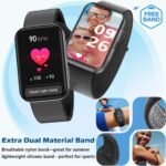 MorePro Health Fitness Tracker for Women Men, 24/7 Heart Rate Blood Pressure & Oxygen Monitoring, Sleep Tracker, 100+ Sport Modes Smart Watch, IP68 Waterproof, 2 Bands, Compatible Android iOS - Image 2