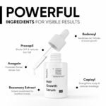 Masofta Hair Growth Serum For Density, Hair fall Control with 3% Redensyl, 5% Capixyl, 4% Anagain, 3% Procapil & 3% Baicapil, Rosemary & Biotin For Both Men & Women, 1.01 fl.oz./30ML - Image 2