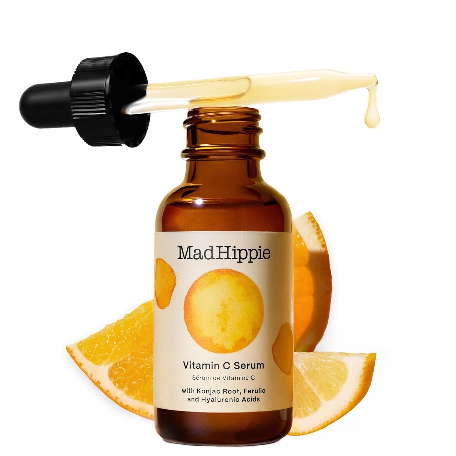 71mcUDf8fRL._SL1500_.jpg Mad Hippie Vitamin C Serum for Face – C + E + Ferulic Acid, Hyaluronic Acid, Stable Low-Irritation Formula, Brightening, 1.02 Fl Oz - Image 1