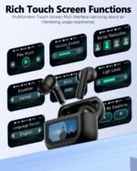 ZIUTY Wireless Earbuds Bluetooth Headphones, Ear Buds with Touch Screen, ANC ENC Noise Cancelling Transparency Mode, 40H Stereo Deep Bass, IPX7 Waterproof, Clear Calls, 5 EQ for iOS Android, Obsidian - Image 2