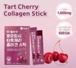 Tart Cherry Collagen Jelly Stick 20g * 15 Stick 1,600mg Low Molecular Fish Collagen - Image 2