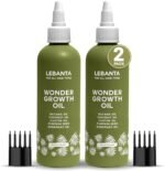 Lebanta Batana Oil For Hair Growth - 100% Pure, Raw & Natural Blend With Organic Castor, Pumpkin Seed, Coconut and Rosemary Oil - Thicker, Stronger Hair For Men & Women Scalp (2 Pack)