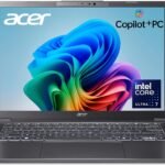 Acer Aspire 14 AI Copilot+ PC | 14" WUXGA Display | Intel Core Ultra 7 Processor 256V | NPU: Up to 47 Tops - GPU: Up to 64 Tops | Intel ARC 140V | 16GB LPDDR5X | 1TB SSD | Wi-Fi 6E | A14-52M-72S0