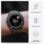 Garmin Instinct® E 45mm, Rugged Outdoor GPS Smartwatch, 24/7 Health Monitoring, Wrist-Based Heart Rate, Up to 16 Days of Battery Life, Charcoal - Image 3