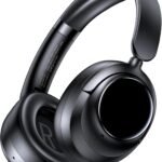 Active Noise Cancelling Headphones,120H Playtime Bluetooth 6.0 Over Ear Headphones with Hi-Res Audio & 5-Mic ENC Calls, 360° Surround Sound Wireless Headphones Foldable Headset for Travel