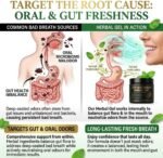 Anti-Bad Breath Herbal Gel,Bad Breath Treatment for Adults,Natural Internal Deodorant for Adults with Parsley, Green Tea, Chlorophyllin,Mint Flavor,150g - Image 2