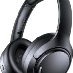 Hybrid Active Noise Cancelling Bluetooth 6.0 Headphones 120H Long Playtime, 6 ENC Mic, Over Ear Headphones Wireless, Hi-Res Audio, Memory Foam Earcup, Transparency Mode ANC Headphone for Travel Office