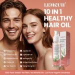 Hair Growth Serum Oil for Women, 100% Vegan Herbal Extracts, Follicle Activating Scalp Serum, Root Revive for Thicker Fuller Hair, Hair Loss, Shedding, Dry & Damaged Hair Treatment, 3.7 fl oz - Image 4