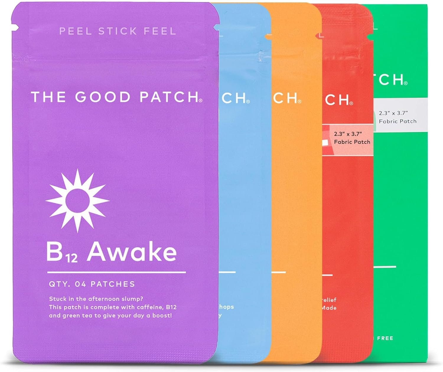 71y911kzrKL._AC_SL1500_.jpg The Good Patch Complete Plant-Powered Patches – B12 for Energy, Dream for Sleep, Rescue for Recovery, Cycle for Balance, Relief for Comfort (20 Patches) - Image 1