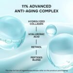 SimplyVital Collagen, Retinol & Hyaluronic Acid Serum - Anti-Aging Moisturizer for Face, Neck & Décolleté - Deep Moisturizing Skin Care Complex - Hydrating Facial Serum for Women, 1 fl.oz - Image 3
