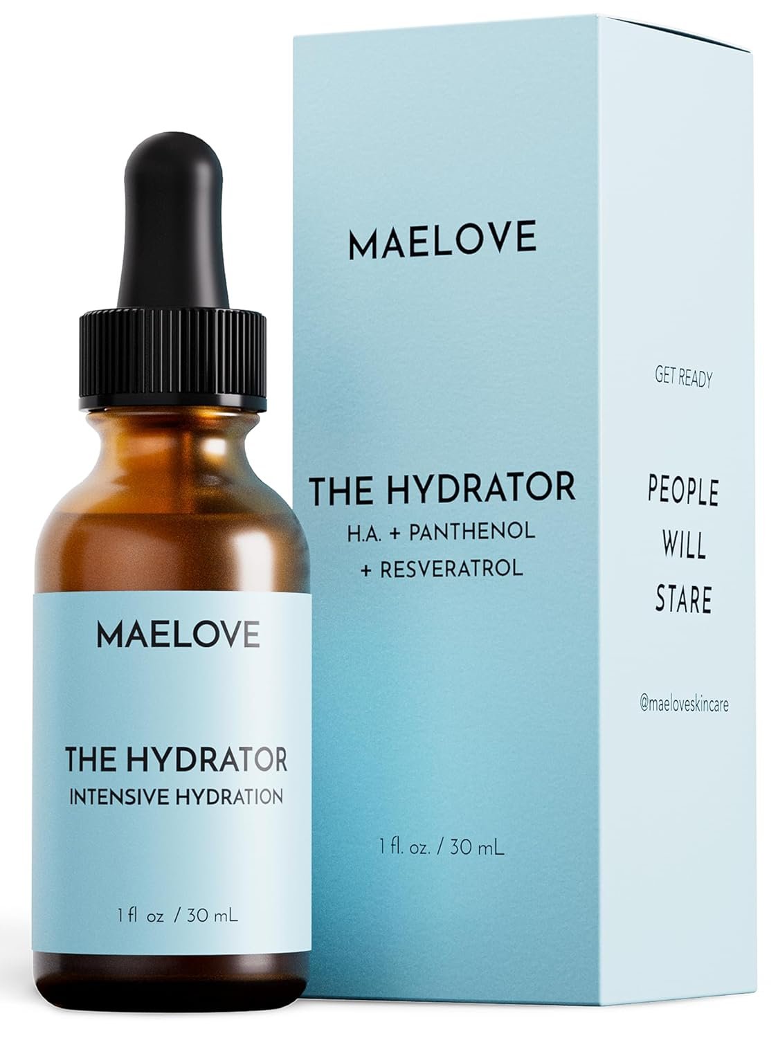 71zksgr1ML._SL1500_.jpg MAELOVE Hydrator Hyaluronic Acid B5 Serum with Resveratrol for Instantly Dewy Glow, Fills Fine Lines, Lightweight and Non Greasy, 1.0 fl oz - Image 1