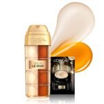 L'Oreal Paris Age Perfect Serum Le Duo, Brightening, Firming and Anti-Aging Serum for Face with Collagen Peptide, Niacinamide, Vitamin C and B3, 1 fl oz + Sample