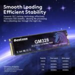 2TB NVMe M.2 2280 SSD, PCIe Gen3 3D NAND Internal Solid State Drive, Dynamic SLC Cache, Up to 3500MB/s, For Students, Office Work, Gaming, Home Entertainment, Compatible with Desktop or Laptop GM328 - Image 3
