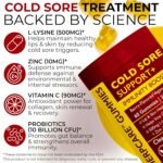 Cold Sore Treatment for Lip & Skin Support with L-Lysine, Zinc, Vitamin C & Probiotics | Vegan Immunity Booster That Helps Prevent Outbreaks & Promotes Faster Healing | 60 Berry Flavored Gummies - Image 4
