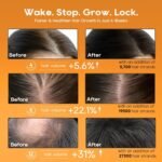 Women‘s Hair Growth Serum Oil, 100% Natural Herbal Extracts, Root Revive Visibly Thickening Fuller Hair, Follicle Stimulator Scalp Serum for Hair Loss/Shedding,Thin, Dry & Damaged Treatment - Image 5