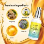 Luv Me Care Biotin Hair Growth Oil Hair Growth Serum for Thicker Longer Fuller Healthier Hair, Prevent Hair Loss & Thinning, All Natural Vitamin Rich Treatment, Women & Men, All Hair Types 1.7 oz - Image 3