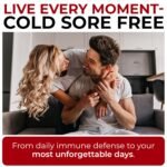 Cold Sore Treatment for Lip & Skin Support with L-Lysine, Zinc, Vitamin C & Probiotics | Vegan Immunity Booster That Helps Prevent Outbreaks & Promotes Faster Healing | 60 Berry Flavored Gummies - Image 9