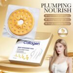 Collagen Breast Enhancement Patch-Natural Formula Breast Firming & Tightening Skin, Moisturizing Plumping Skin Care for Chest, Nourishing Supplement Collagen Patch Improving Loose Skin(4Pcs) - Image 2