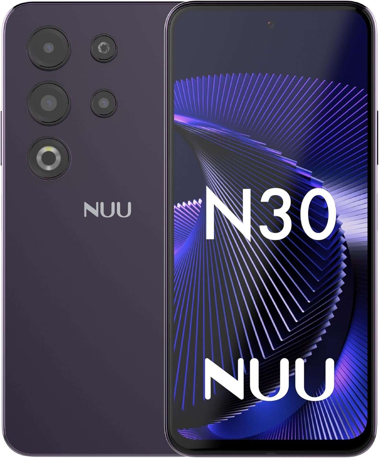 81FBaHxk-CL._AC_SL1500_.jpg NUU N30 Cell Phone Unlocked for T-Mobile, Mint, Metro, Qlink, Tello 6GB/128GB, Teen Phone, Dual SIM 4G, Octa-Core 6.7" 90Hz HD+, Any Parental APP, Unlocked Android Phones, Purple, 1 Year US Warranty - Image 1