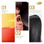 Dove Damage Therapy Defense Bi-Phase Serum + Oil 1 ct UV Repair & Glow for 70 Hour Hair Protection, with Ferulic Serum, 3.9 fl oz - Image 9
