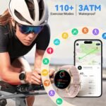 Fitpolo Smart Watch for Women,1.3" AMOLED Touchscreen Fitness Tracker, Make/Answer Calls, Heart Rate SpO2 Monitor, 3ATM Waterproof, Sleep & Activity Tracking Smartwatch for Android Phones iPhone - Image 6