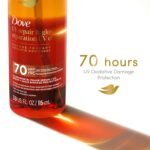 Dove Damage Therapy Defense Bi-Phase Serum + Oil 1 ct UV Repair & Glow for 70 Hour Hair Protection, with Ferulic Serum, 3.9 fl oz - Image 3