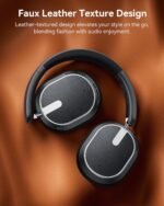 Hybrid Active Noise Cancelling Headphones, 120H Playtime Bluetooth Over Ear Headphones, Bluetooth 6.0 Wireless Headset with Display, 6 ENC Mic, Hi-Res Audio, Transparency Mode for Travel Game Black - Image 8