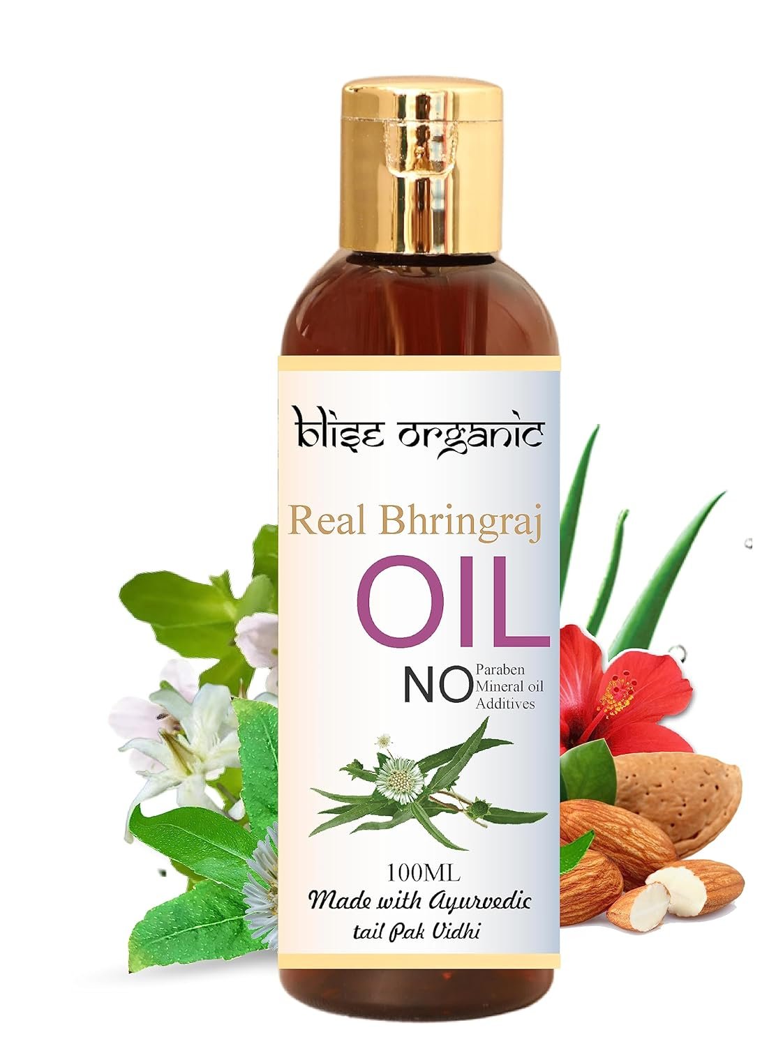 81Kc64787L._SL1500_.jpg Blise organic Real Bhringraj oil - 100% Pure and Natural Anti hairfall, Hair growth, for Men and Women, highest Bhringraj concentration, with 21 precious and rare herbs, - Image 1