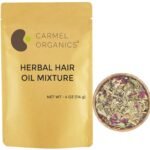 CARMEL ORGANICS Herbal Hair Oil Mix | 21 Herbs For Hair Growth | DIY Oil Infusion | Contains Bhringraj, Fenugreek, Rosemary, Hibiscus and more, No Added Preservatives & Additives, Non GMO