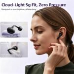 Cyberix Open Ear Clip-On Earbuds with Touchscreen, Wireless Bluetooth 6.0 Headphones, 48H Playtime, IPX5 Waterproof, Ultra-Light 4.1g Wireless Earbuds for Sports and Workouts，Unique Gifts for Girls - Image 6